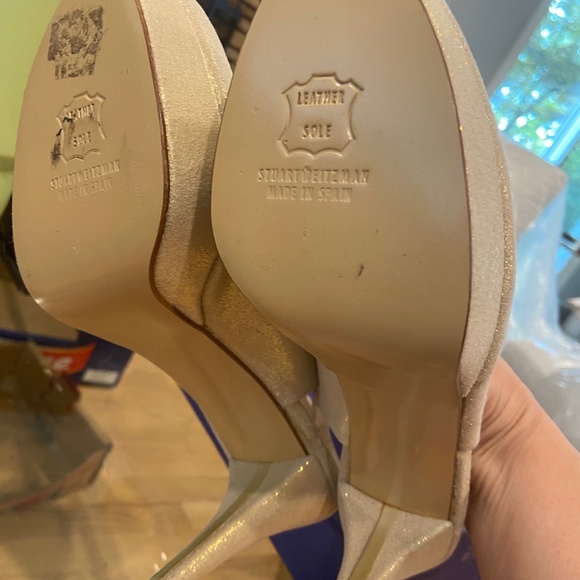 Weitzman Platform Gold 8M NEW - Picture 3 of 3